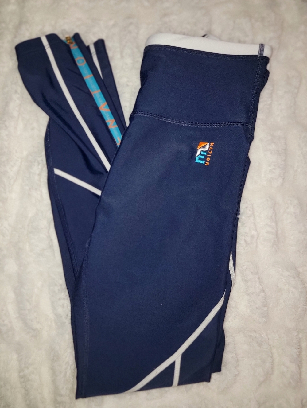 P.E Nation Navy Leggings with White Piping - Picture 10 of 10